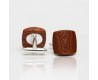 Dřevěné knoflíčky Balance - mahagon